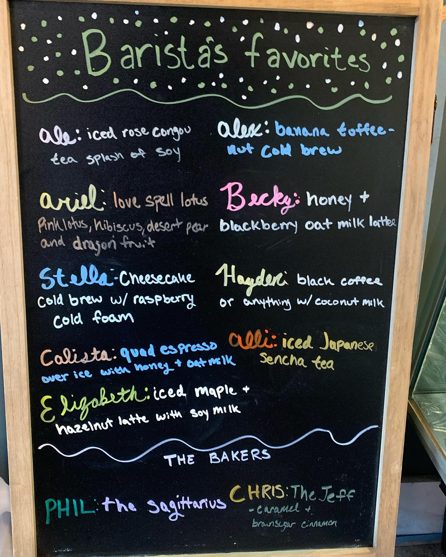 Barista Favorites